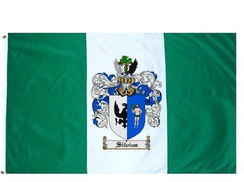 Silvius family crest coat of arms flag