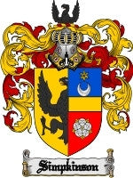 Simpkinson coat of arms family crest download