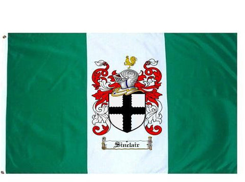 Sinclair family crest coat of arms flag