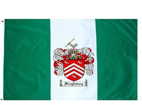 Singletary family crest coat of arms flag