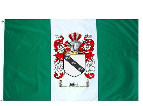 Sink family crest coat of arms flag