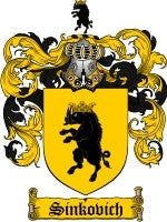 Sinkovich coat of arms family crest download