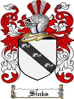 Sinks coat of arms family crest download