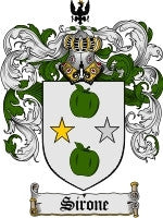 Sirone coat of arms family crest download
