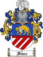 Sisco coat of arms family crest download