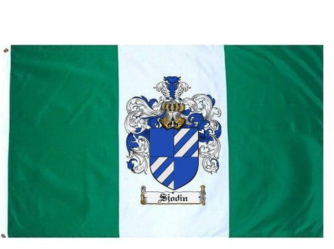 Sjodin family crest coat of arms flag