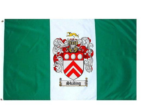 Skaling family crest coat of arms flag