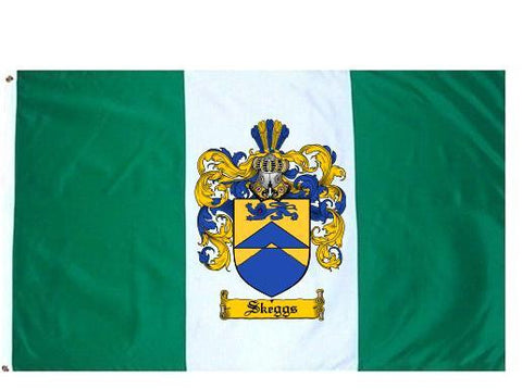 Skeggs family crest coat of arms flag
