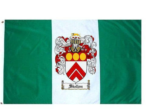 Skellon family crest coat of arms flag