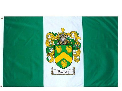 Skereth family crest coat of arms flag