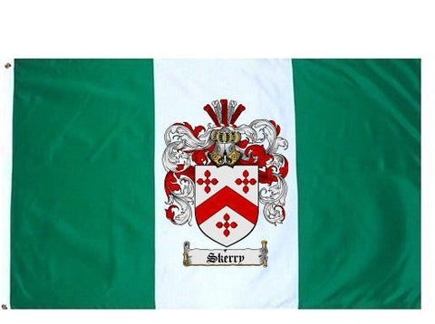Skerry family crest coat of arms flag