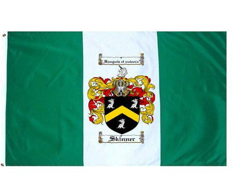 Skinner family crest coat of arms flag