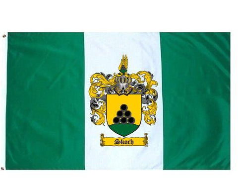 Skoch family crest coat of arms flag