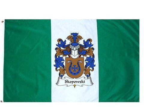 Skopowski family crest coat of arms flag