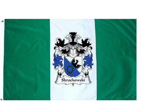 Skrochowski family crest coat of arms flag