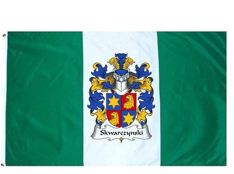 Skwarczynski family crest coat of arms flag