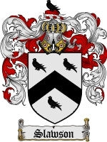 Slawson coat of arms family crest download