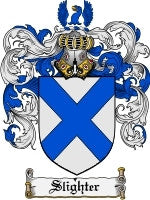 Slighter coat of arms family crest download