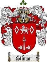 Sliman coat of arms family crest download