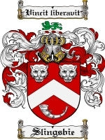 Slingsbie coat of arms family crest download