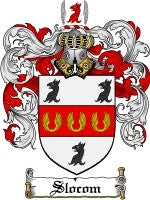 Slocom coat of arms family crest download