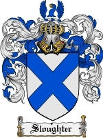 Sloughter coat of arms family crest download