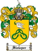 Slowper coat of arms family crest download