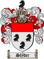 Slyder coat of arms family crest download