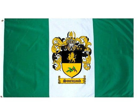 Smenjaud family crest coat of arms flag