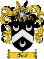 Smet coat of arms family crest download