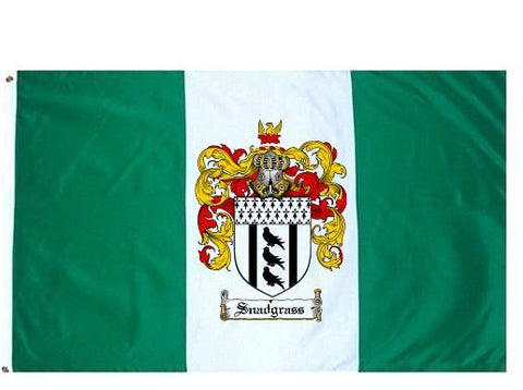 Snadgrass family crest coat of arms flag