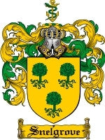 Snelgrove coat of arms family crest download