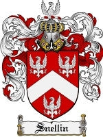 Snellin coat of arms family crest download