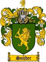 Snijder coat of arms family crest download