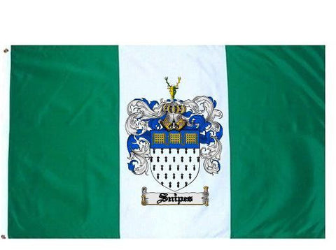 Snipes family crest coat of arms flag