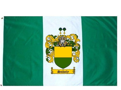 Snively family crest coat of arms flag