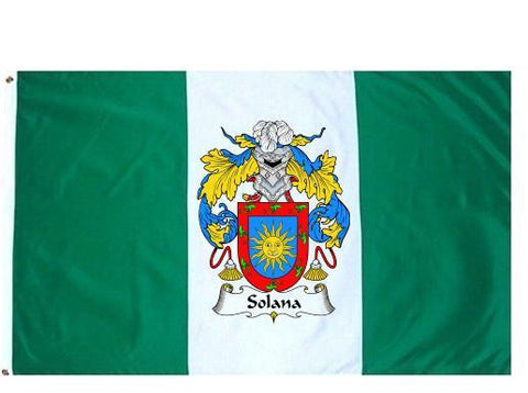 Solana family crest coat of arms flag