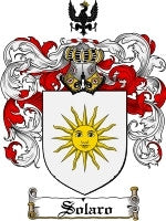 Solaro coat of arms family crest download