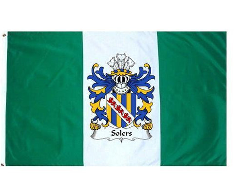 Solers family crest coat of arms flag