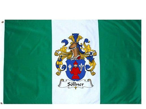 Sollner family crest coat of arms flag