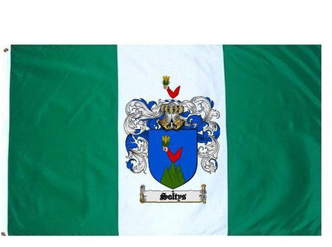 Soltys family crest coat of arms flag