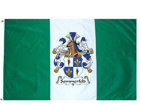 Sommerfeld family crest coat of arms flag