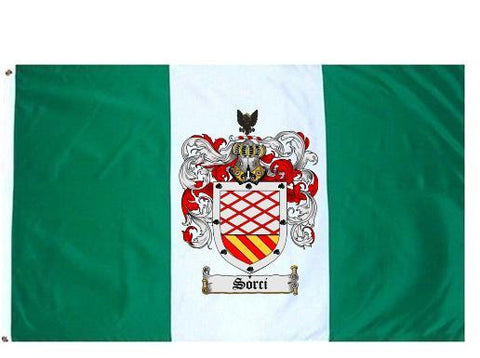 Sorci family crest coat of arms flag