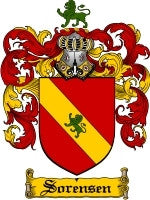 Sorensen coat of arms family crest download