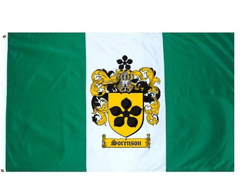 Sorenson family crest coat of arms flag