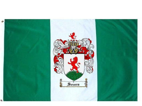 Souers family crest coat of arms flag