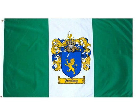 Soukup family crest coat of arms flag
