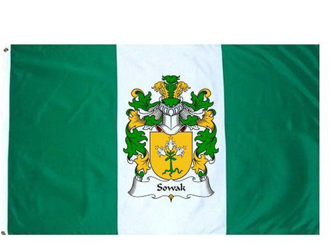 Sowak family crest coat of arms flag
