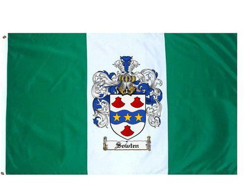 Sowten family crest coat of arms flag
