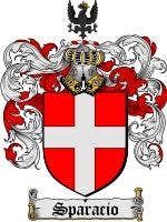Sparacio coat of arms family crest download